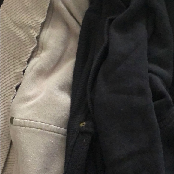 Wilfred Sweater Shrug in Black and Light Taupe - Picture 7 of 7